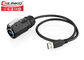 M24 USB3.0 केबल यूएसबी इंटरफ़ेस फास्ट ट्रांसमिशन ट्रांसमिशन PB IP65 IP67 0.5m केबल के साथ प्लग आपूर्तिकर्ता